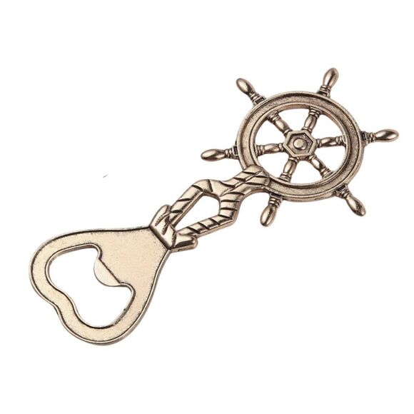 “STEER STRAIGHT” Nautical Bottle Opener • NIB - Picture 3 of 7